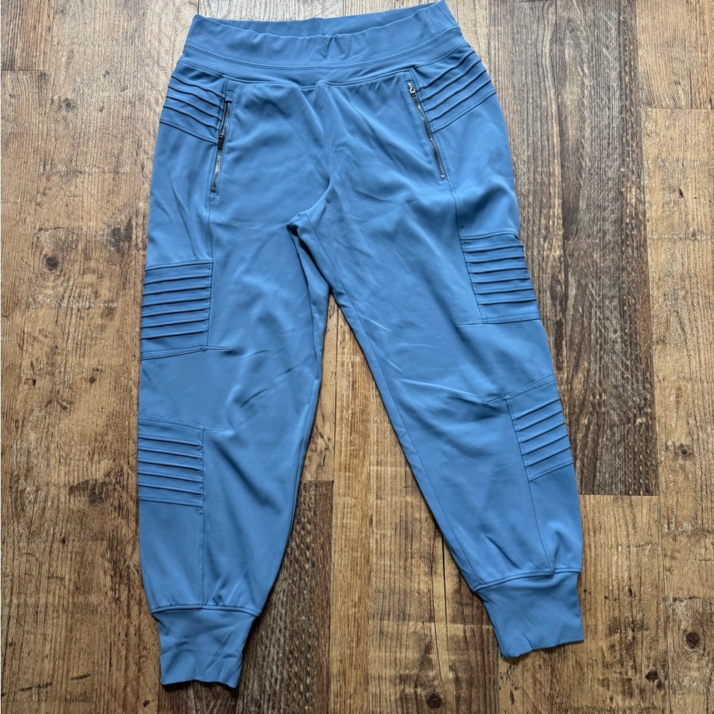 Athleta Venice Moto Jogger in Dusty Blue, Sz Large, 30" waist